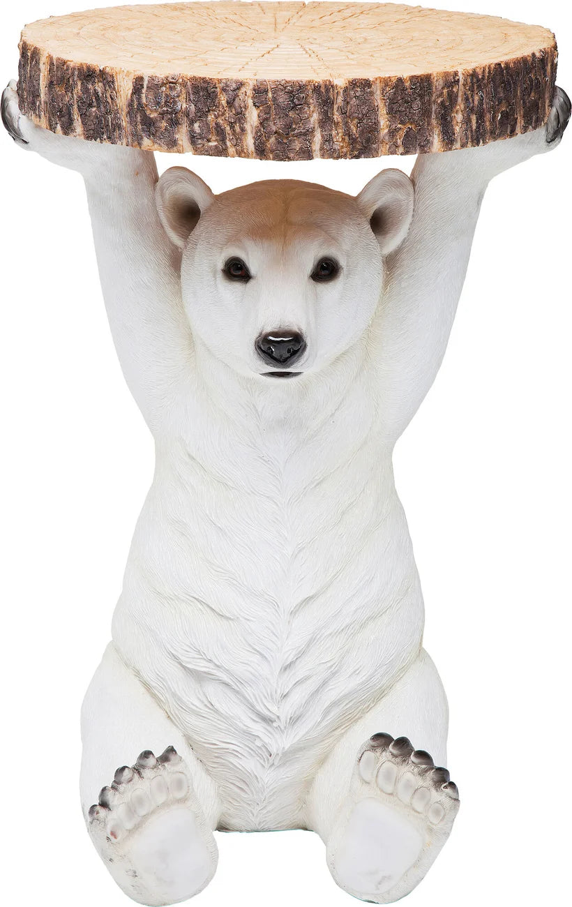 Beistelltisch Animal Polar Bear Ø37cm