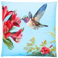 Kissen Hummingbirds 45x45cm blue