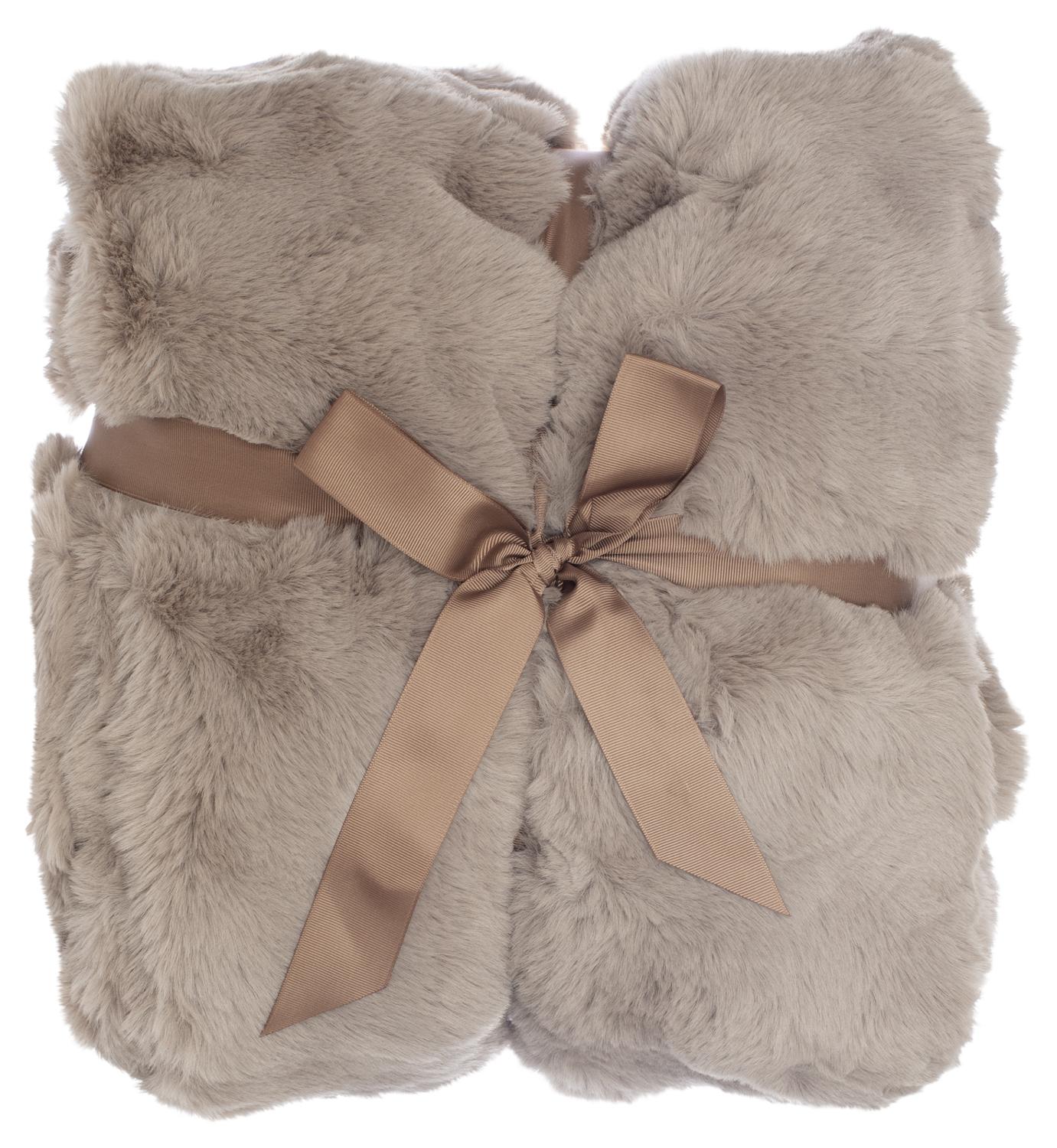 Blanket MISTY L taupe