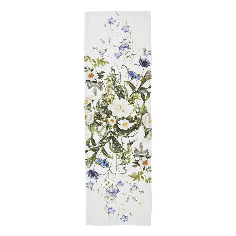 Tischlaeufer Blue Flower Garden 45x145cm