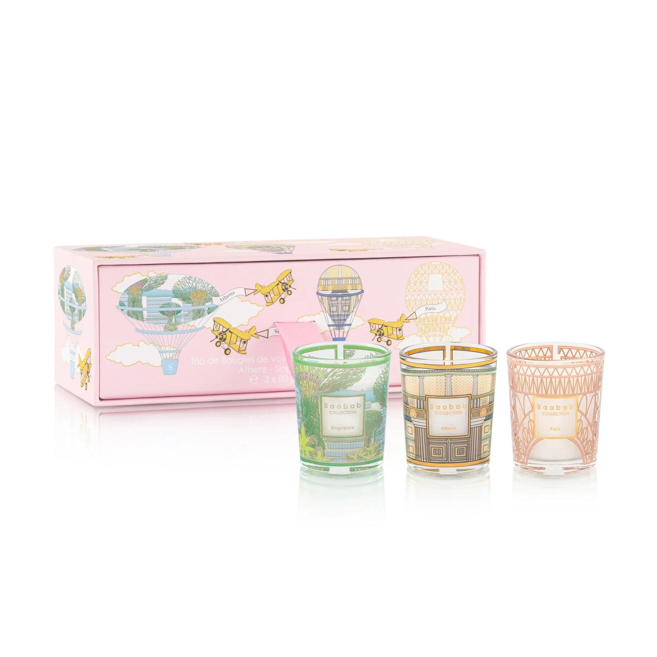 Trio Travel Candles Singapore Athens