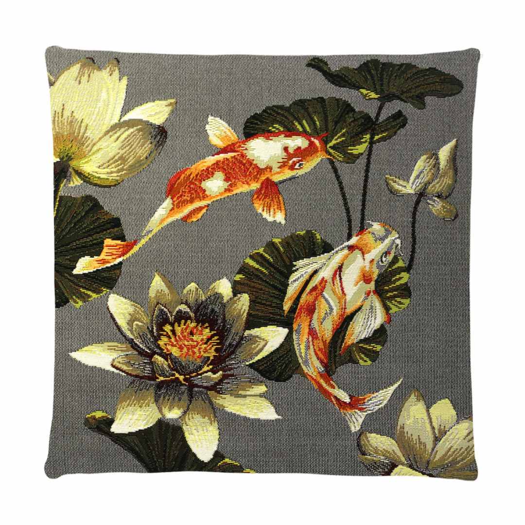Kissen Koi grey 45x45