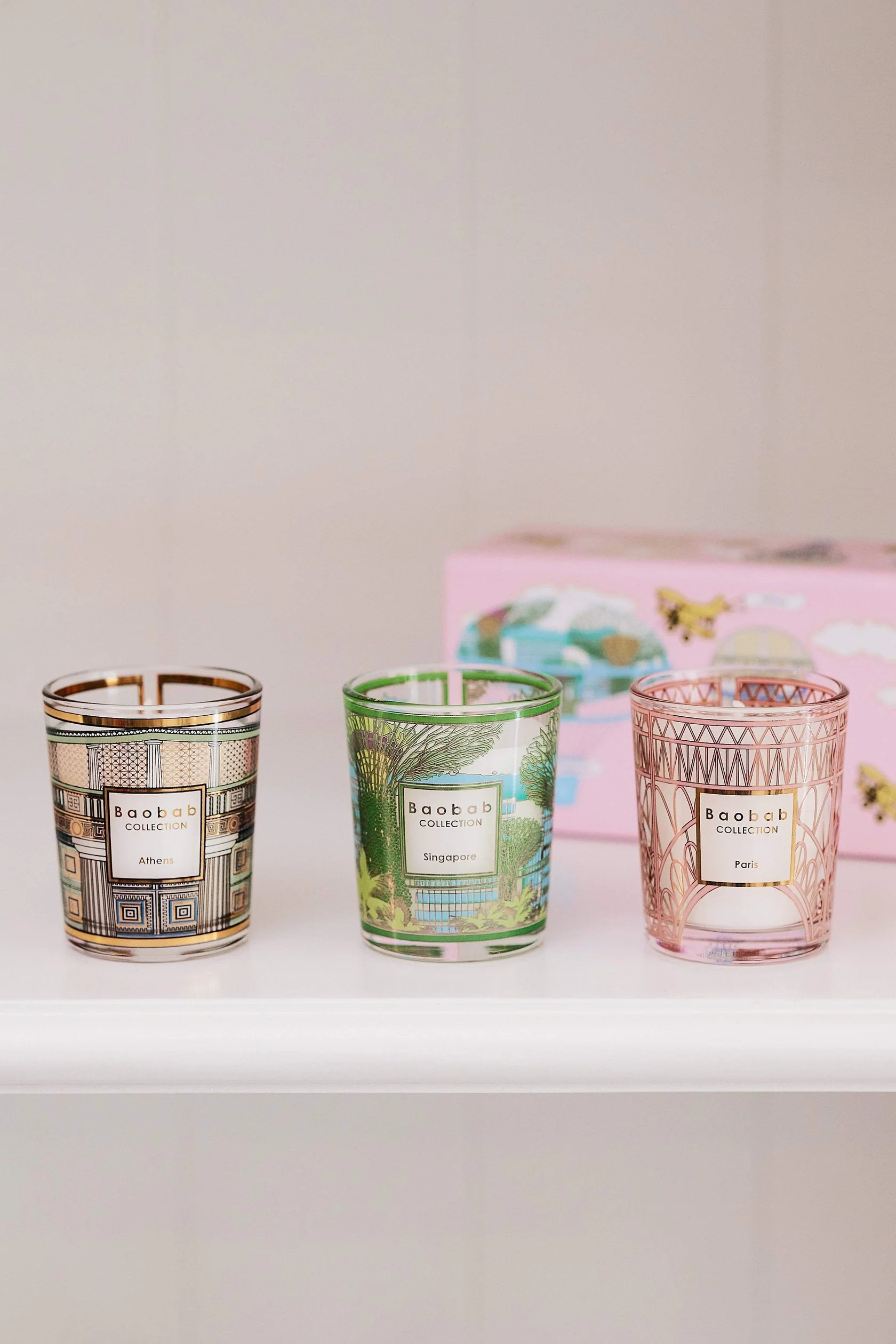 Trio Travel Candles Singapore Athens