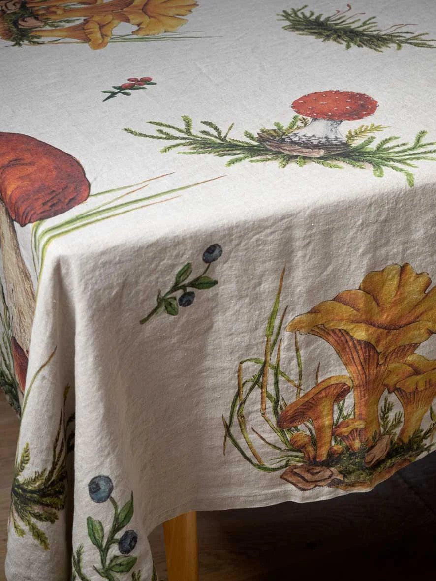 Tischdecke FOREST MUSHROOMS 170x250cm