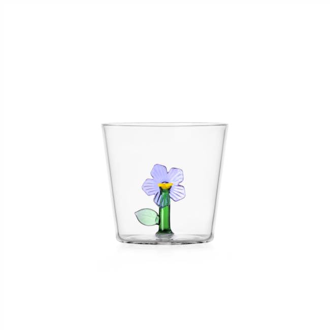 Glas Lilac Flower Inside