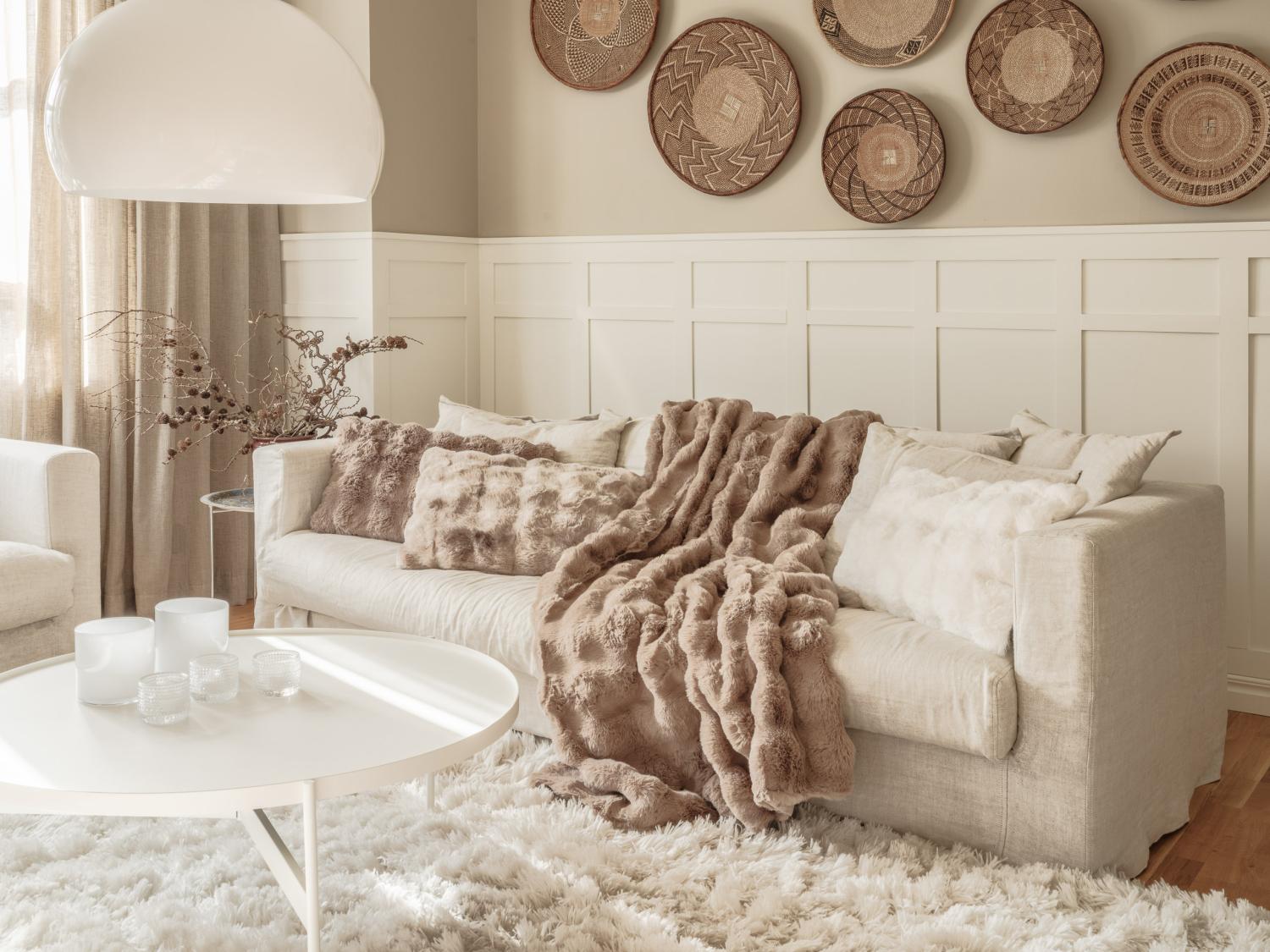 Cushion MISTY L taupe