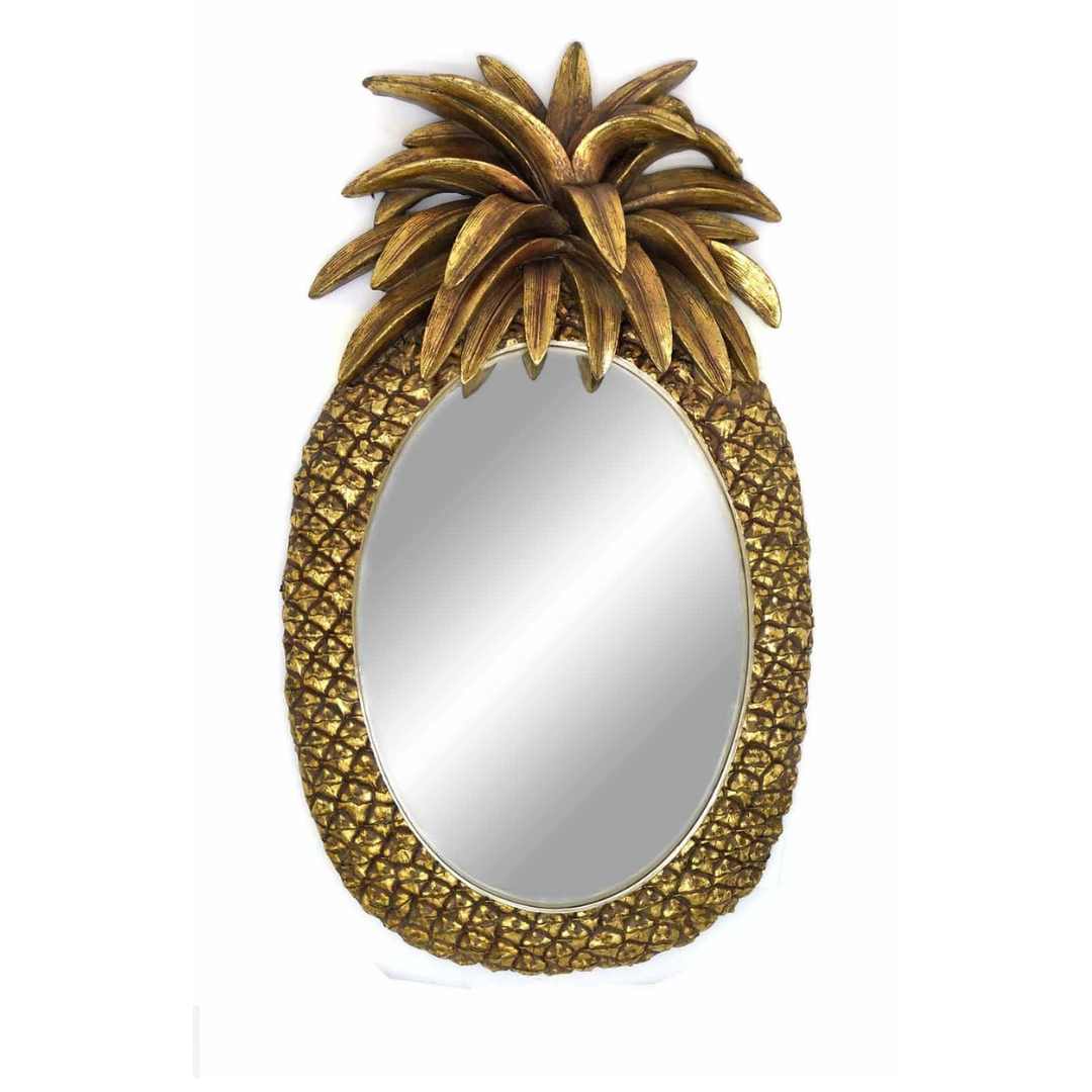 Spiegel Ananas gold