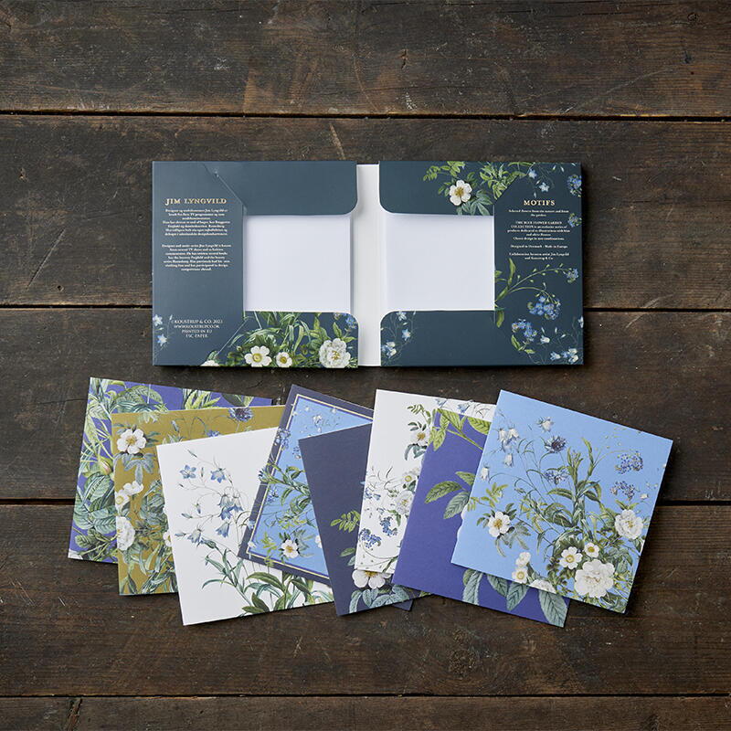 Cardfolder- Blue Flower Garden