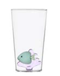 Longdrinkglas MARINE green fish