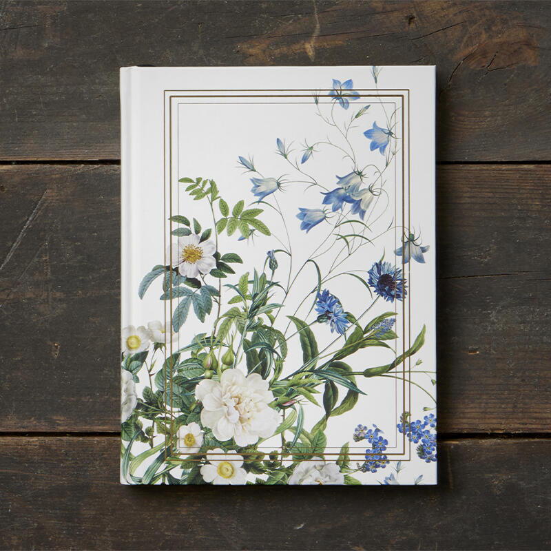 Notebook Blue Flower Garden