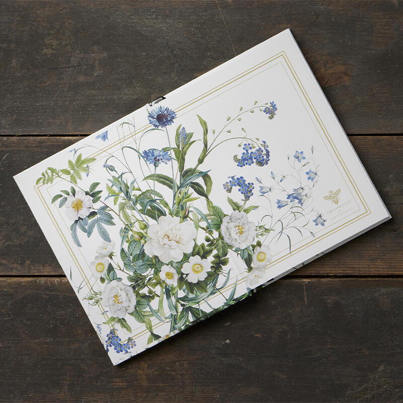 Notebook Blue Flower Garden