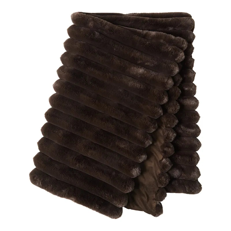 Blanket LINY L brown 140 x 220cm