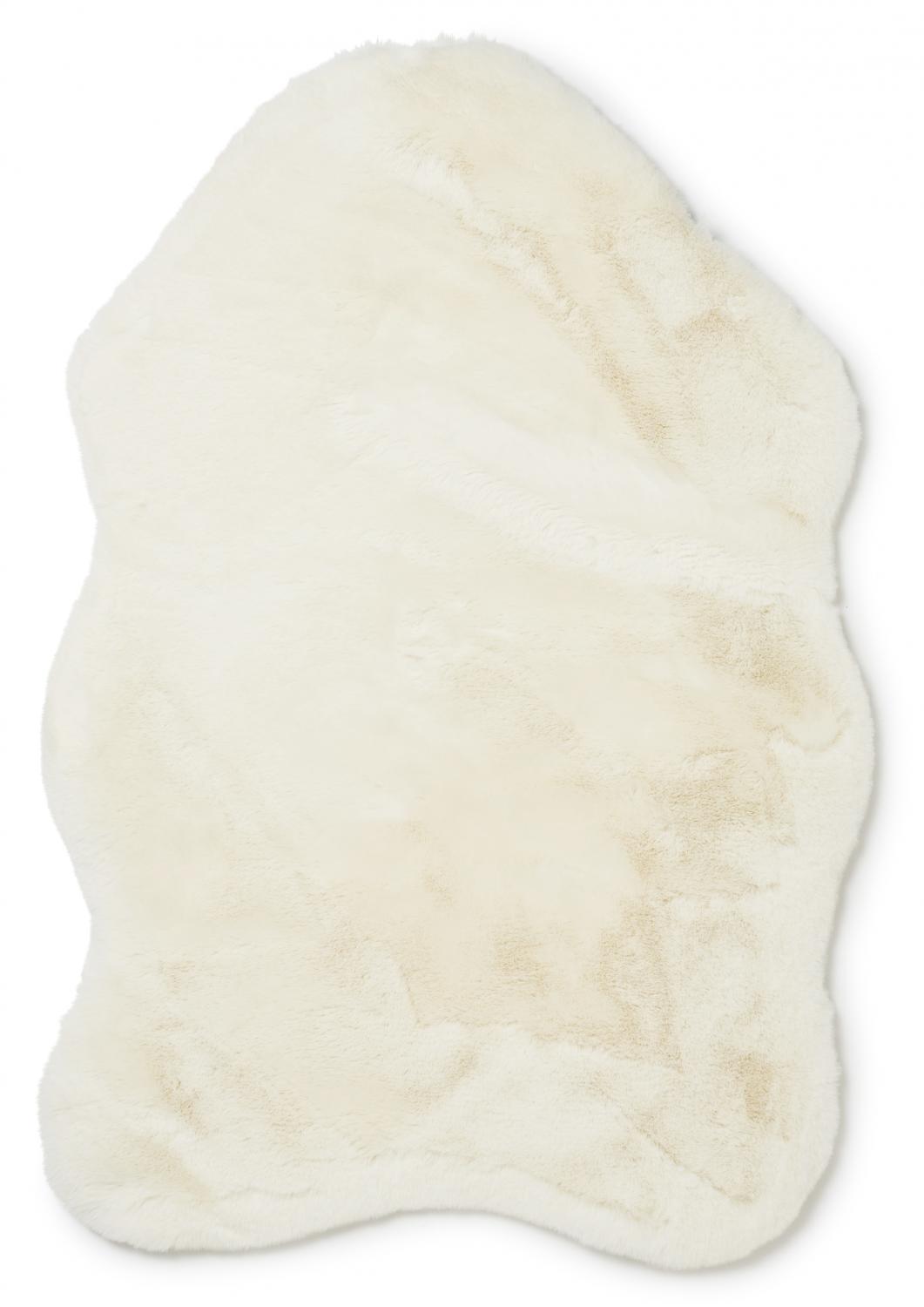 Fluffy rug, Faux fur 60x90 ivory